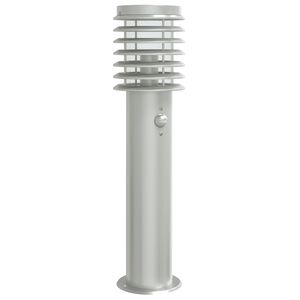 vidaXL Utend&oslash;rs gulvlampe med sensor s&oslash;lv 60 cm rustfritt st&aring;l