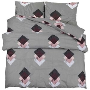 vidaXL Dynetrekksett flerfarget 155x220 cm bomull