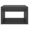 vidaXL Stablebart salongbordsett grå kube 60x60x38 cm konstruert tre