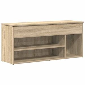 vidaXL Skobenk sonoma eik 102x30,5x45 cm konstruert tre