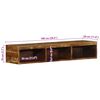 vidaXL Veggmontert TV-benk 100x30x19 cm gjenvunnet heltre