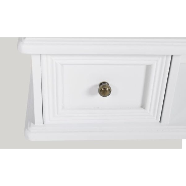 vidaXL Sminkebord med rektangul&aelig;rt svingspeil MDF