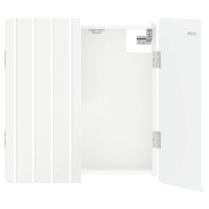 vidaXL Dartbrettskap ZWOLLE Hvit 52,5 x 10,5 x 57,5 cm Konstruert tre