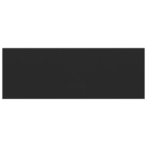 vidaXL Vinduskarmer Svart med trestruktur 140 x 50 x 4,5 cm PVC