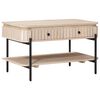 vidaXL H&aring;ndlaget Kaffebord Hvit 85 x 45 x 50 cm Massiv mango tre