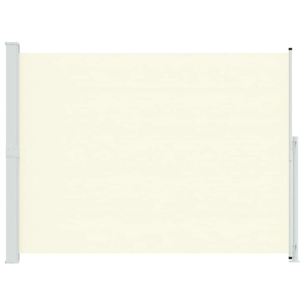 vidaXL Uttrekkbar sidemarkise 220x300 cm kremhvit