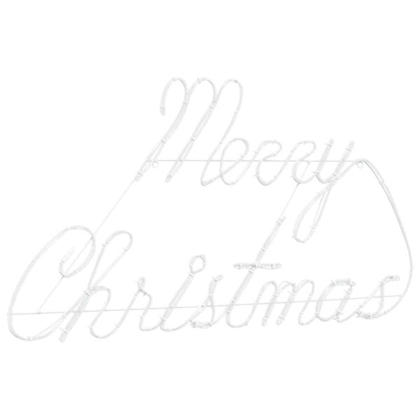 vidaXL Jule Skilt med 216 LED Rød 99 x 55 x 13 cm Jern