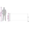 vidaXL Uttrekkbar sidemarkise 100x300 cm r&oslash;d