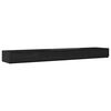 vidaXL Sengeskuffer Svart Eik 200 x 36,5 x 16,5 cm Konstruert tre