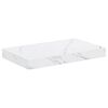 vidaXL Vegghylle Veggmontert Hvit marmor 40 x 23,5 x 3,8 cm