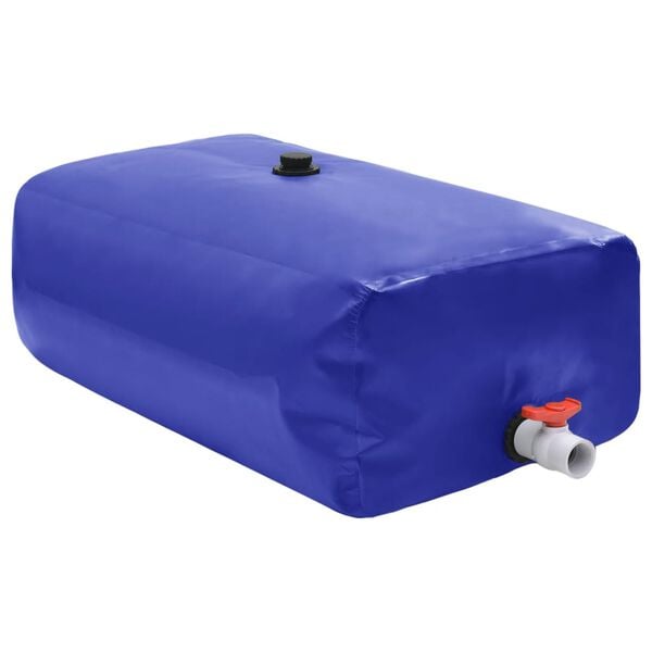 vidaXL Vanntank med kran sammenleggbar 670 L PVC
