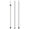 vidaXL Teleskopiske presenningstenger 102-260 cm aluminium