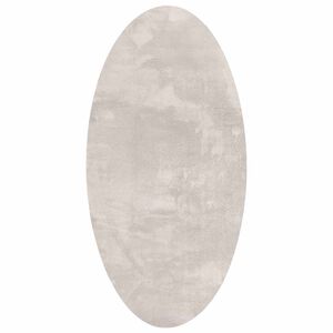 vidaXL Omr&aring;detepper Oval HUARTE sand 150 x 80 cm 100% Polyester