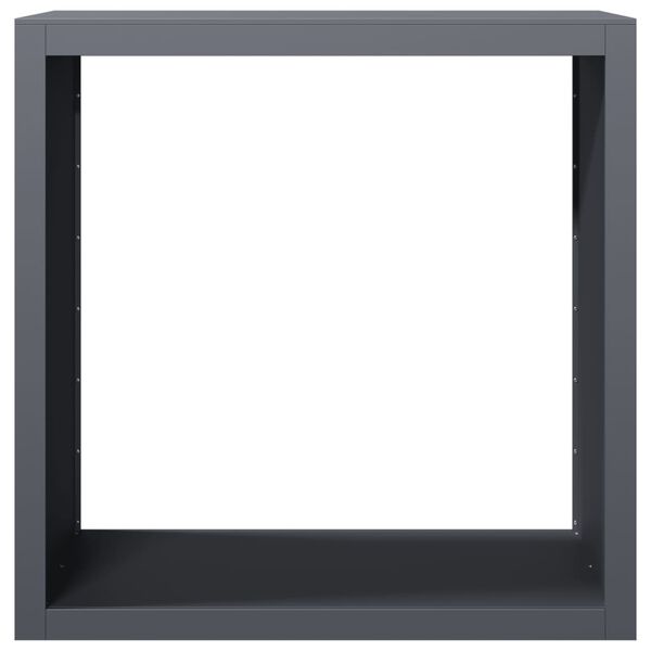 vidaXL Vedstativ antrasitt 100x40x100 cm st&aring;l