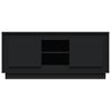 vidaXL TV-benk svart 102x35x45 cm konstruert tre
