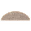 vidaXL Selvklebende trappematter sisal 30 stk 56x17x3 cm lysebeige