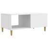 vidaXL Kaffebord Hvit 90 x 50 x 40 cm Konstruert tre