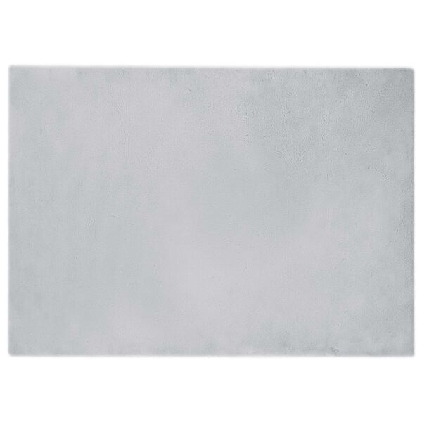 vidaXL Kunstpels Kanin Teppe Olite Gr&aring; 200 x 280 cm Polyester