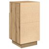vidaXL Nattbord med 2 skuffer artisan eik 36x36x68 cm