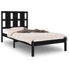 vidaXL Sengeramme svart heltre 90x190 cm Single