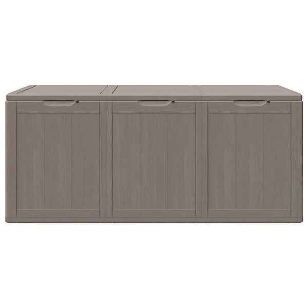 vidaXL Putekasse for hage 270 L brun PP-treutseende