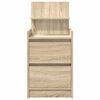 vidaXL Nattskap med 2 skuffer 2 stk sonoma eik 38x34x80 cm