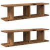 vidaXL Vegghyller 2 stk gammelt tre 75x18x20 cm konstruert tre