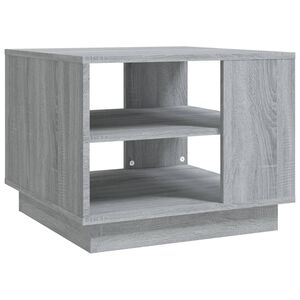 vidaXL Salongbord gr&aring; sonoma 55x55x43 cm konstruert tre