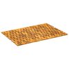 vidaXL Badematter Naturlig 55 x 80 cm Solid akasietre