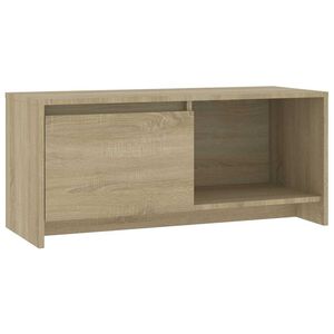 vidaXL TV-benk sonoma eik 90x35x40 cm konstruert tre