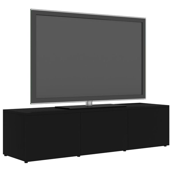 vidaXL TV-benk svart 120x34x30 cm konstruert tre