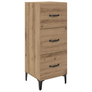 vidaXL Serviesskap Artisan Eik 34,5 x 34 x 90 cm Konstruert tre