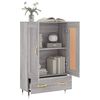 vidaXL Highboard gr&aring; sonoma 69,5x31x115 cm konstruert tre