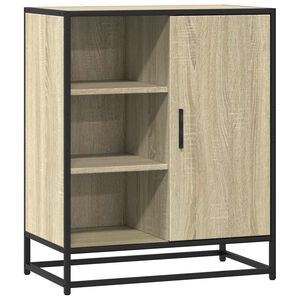 vidaXL Skjenk sonoma eik 62x35x76 cm konstruert tre