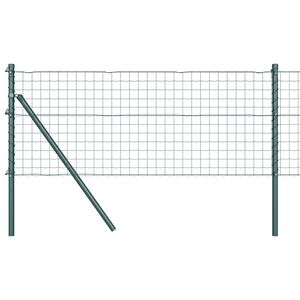 vidaXL Euro Zaun Festemo 10 x 0,6 m PVC-belagt st&aring;l Gr&oslash;nn Mesh