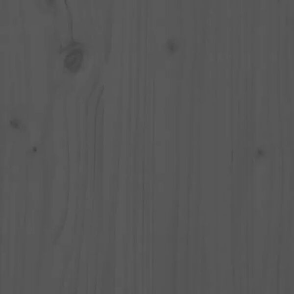 vidaXL Sengegavl grå 146x4x100 cm heltre furu