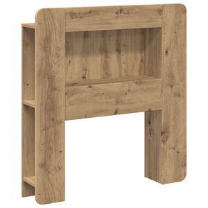 vidaXL Hodegavlskap med lagring Artisan eik Konstruert tre