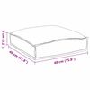 vidaXL Pallepute for sete 4 pcs Gråbrun 40 x 40 x 8 cm Oxford-stoff
