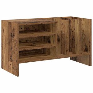 vidaXL Plateskap Gammelt tre 78,5 x 35 x 45 cm Konstruert tre