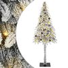 vidaXL Juletre med 300 LED med stativ Hvit 210 cm PE og st&aring;l