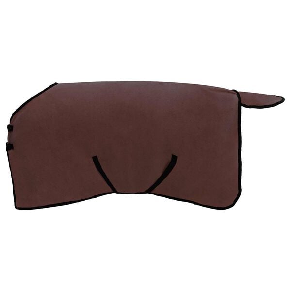 vidaXL Hestepledd Helt m&oslash;rk brun Polyester