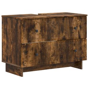 vidaXL Baderomsvaskeskap EDE R&oslash;kt Eik 82 x 41 x 59 cm Konstruert tre