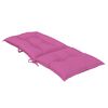 vidaXL Stolputer h&oslash;y ryggst&oslash;tte 4 stk rosa 120x50x7 cm stoff