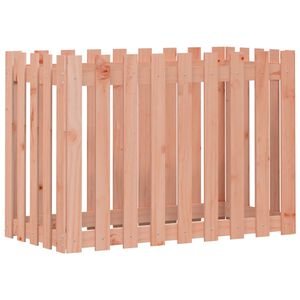 vidaXL H&oslash;ybed med gjerdedesign svart 100x50x70 cm heltre douglasgran