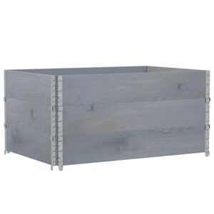 vidaXL Plantekasse gr&aring; 120x80 cm heltre furu