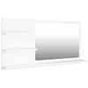vidaXL Baderomsspeil hvit 90x10,5x45 cm konstruert tre