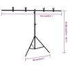 vidaXL Fotostudiosett med lyssett, bakgrunn og reflektor