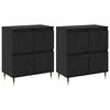 vidaXL Oppbevaringsskap 2 stk. Svart Eik 60 x 35 x 70 cm