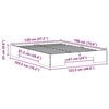 vidaXL Gulvbedramme med lagring Brun 120 x 190 cm Heltre furu