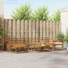 vidaXL Utend&oslash;rs sofa-sett 7 pcs Naturlig Solid akasietre